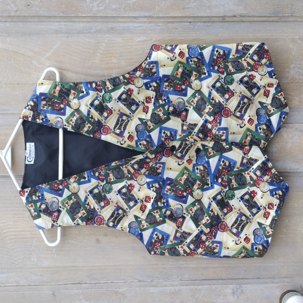 Vintage Deck of Cards Vest